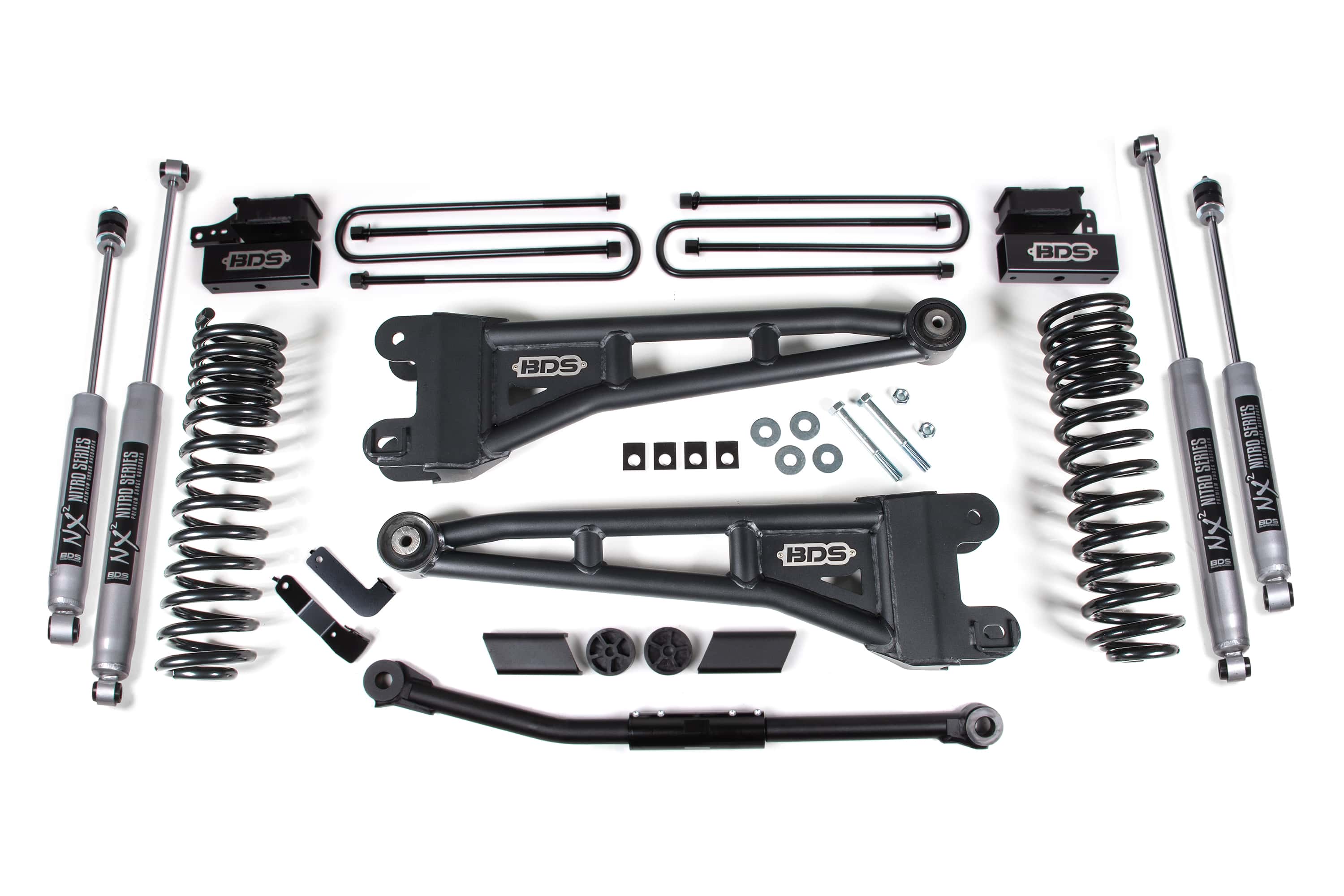 BDS Suspension NA BDS Suspension 1915H - 2.5 Inch Lift Kit w/ Radius Arm Ford F450 Super Duty 20-22 4WD Diesel & Gas NX2 Nitro Shocks