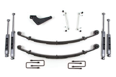 BDS Suspension BDS313FS - 2 Inch Leveling Kit Ford F250/F350 Super Duty 99-04 4WD Square Front U Bolt Fox 2.0 Performance Shocks