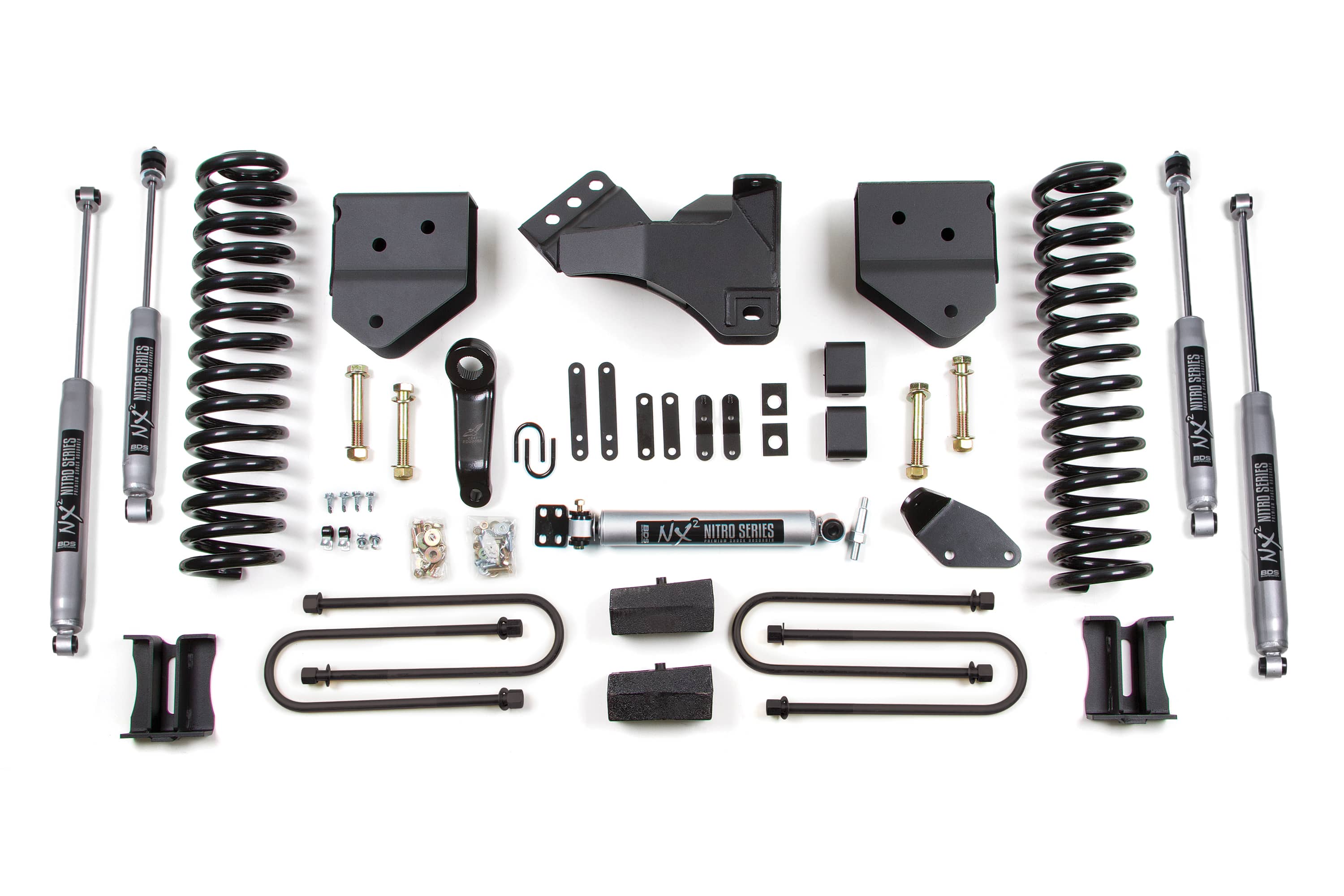 BDS Suspension NA BDS Suspension 547FS - 4 Inch Lift Kit Ford F250/F350 Super Duty 08-10 4WD Diesel Block Kit with Factory Overload Fox 2.0 Performance