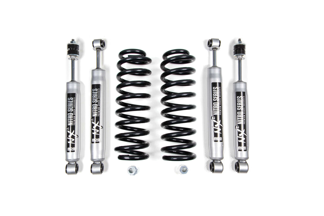 BDS Suspension NA BDS Suspension 383H - 2 Inch Leveling Kit Ford F150/Bronco 80-96 4WD Leaf Springs W/NX2 Nitro Shocks
