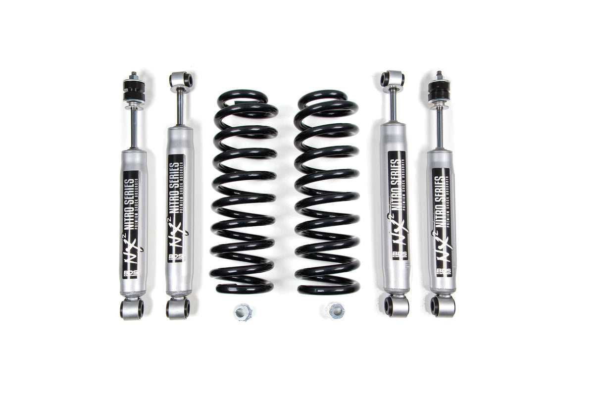BDS Suspension NA BDS Suspension 383H - 2 Inch Leveling Kit Ford F150/Bronco 80-96 4WD Leaf Springs W/NX2 Nitro Shocks