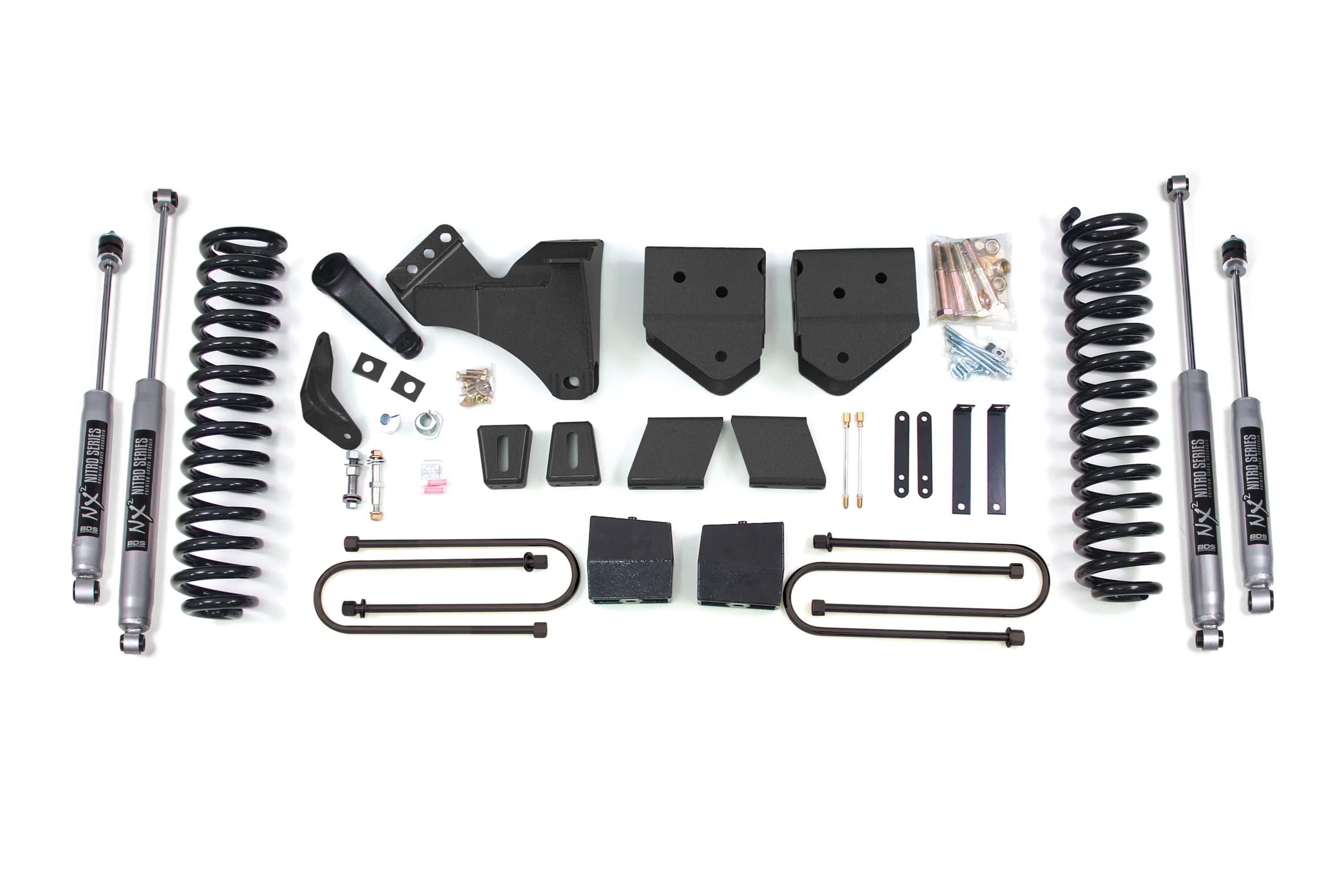 BDS Suspension NA BDS Suspension 550H - 6 Inch Lift Kit Ford F250/F350 Super Duty 08-10 4WD Gas Leaf Springs NX2 Nitro