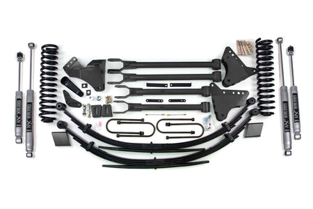 BDS Suspension NA BDS Suspension 565H - 6 Inch Lift Kit w/ 4-Link Ford F250/F350 Super Duty 08-10 4WD Gas Block With Factory Overload NX2 Nitro