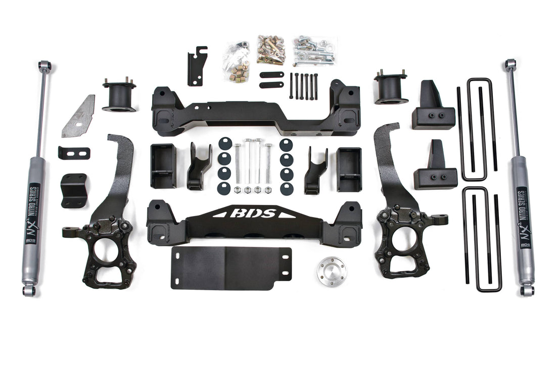 BDS Suspension NA BDS Suspension 1533H - 4 Inch Lift Kit Ford F150 15-20 4WD 4 Inch Block Kit NX2 Nitro Shocks