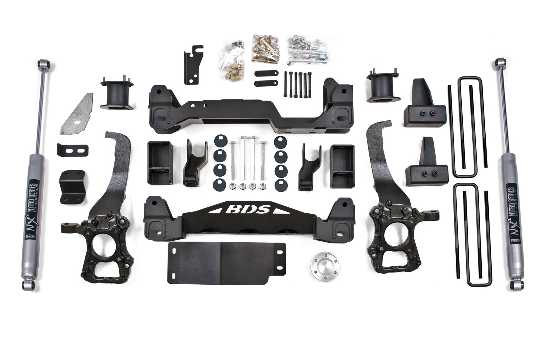 BDS Suspension NA BDS Suspension 1533H - 4 Inch Lift Kit Ford F150 15-20 4WD 4 Inch Block Kit NX2 Nitro Shocks