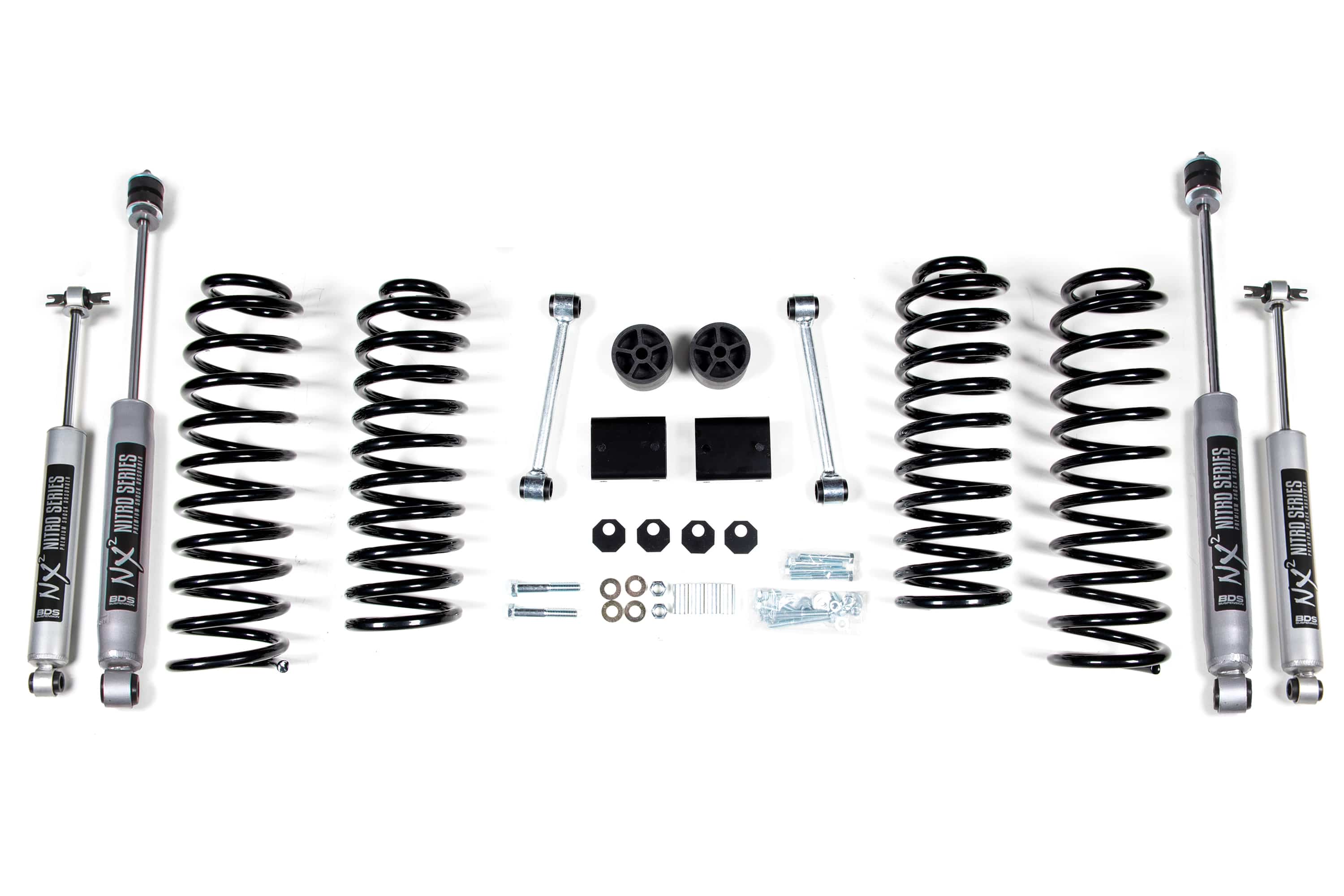 BDS Suspension NA BDS Suspension 1402FS - 2 Inch Lift Kit Coil Spring Jeep Wrangler JK 07-11 4-Door Fox 2.0 Performance Shocks