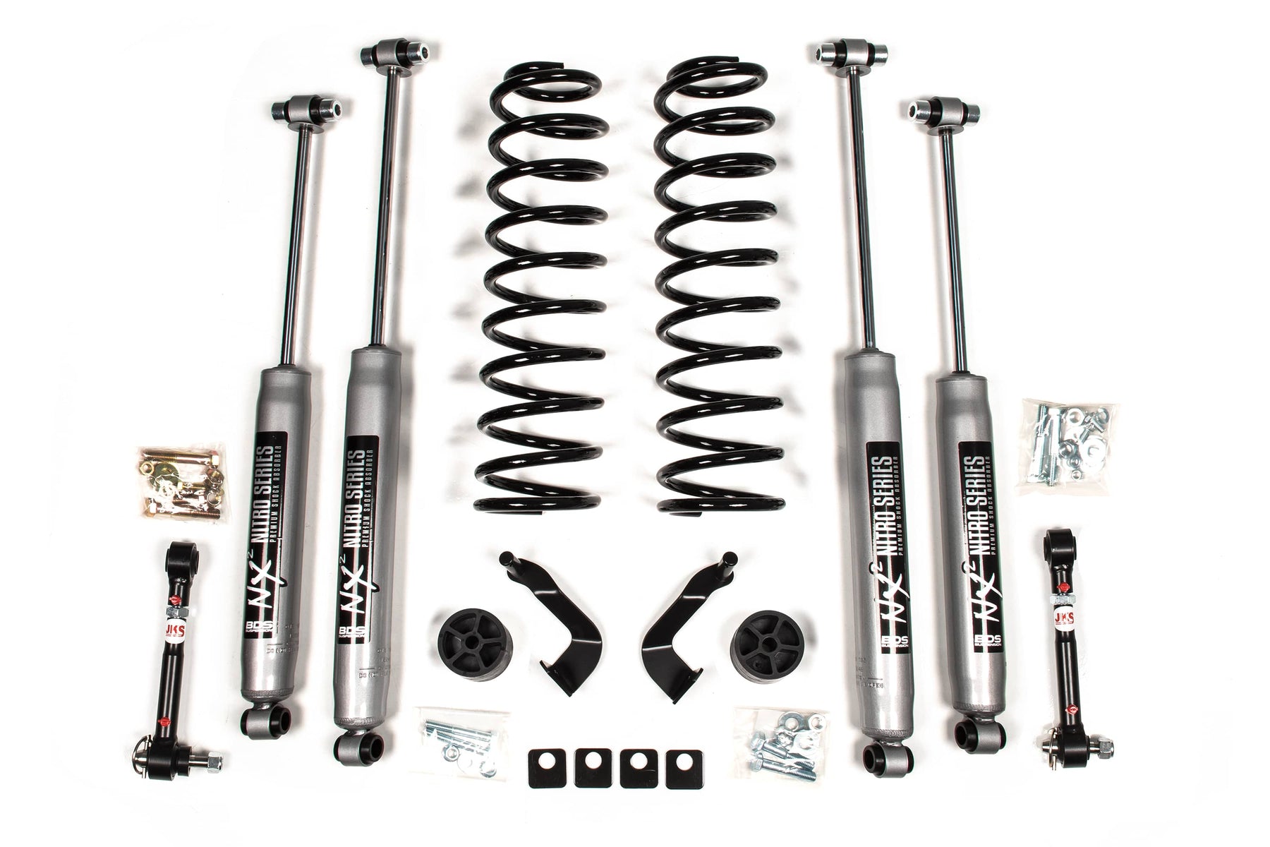 BDS Suspension NA BDS Suspension 1436H - 2 Inch Leveling Kit Jeep Gladiator JT 20-23 NX2 Nitro Shocks