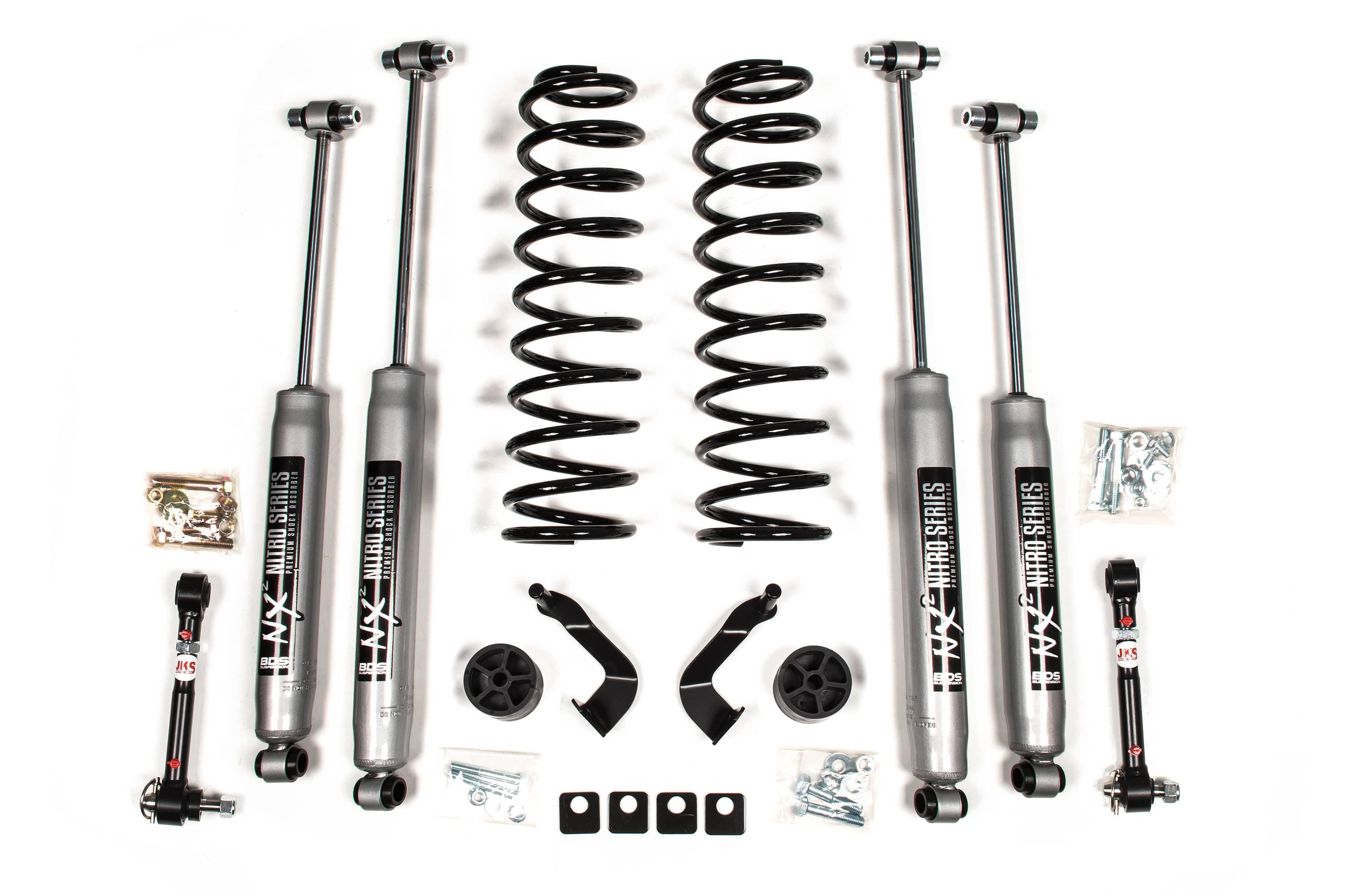 BDS Suspension NA BDS Suspension 1436H - 2 Inch Leveling Kit Jeep Gladiator JT 20-23 NX2 Nitro Shocks