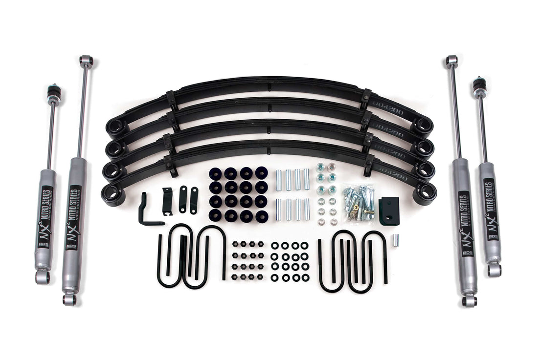 BDS Suspension NA BDS Suspension 408H - 2 Inch Lift Kit Jeep Wrangler YJ 87-95 NX2 Nitro Shocks