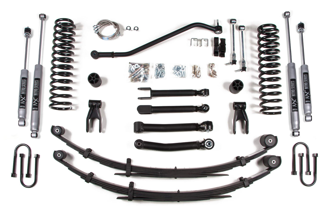 BDS Suspension NA BDS Suspension 434H - 4.5 Inch Lift Kit Jeep Cherokee XJ 84-01 Chrysler 8.25 NX2 Nitro