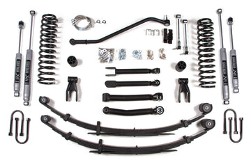 BDS Suspension NA BDS Suspension 434H - 4.5 Inch Lift Kit Jeep Cherokee XJ 84-01 Chrysler 8.25 NX2 Nitro