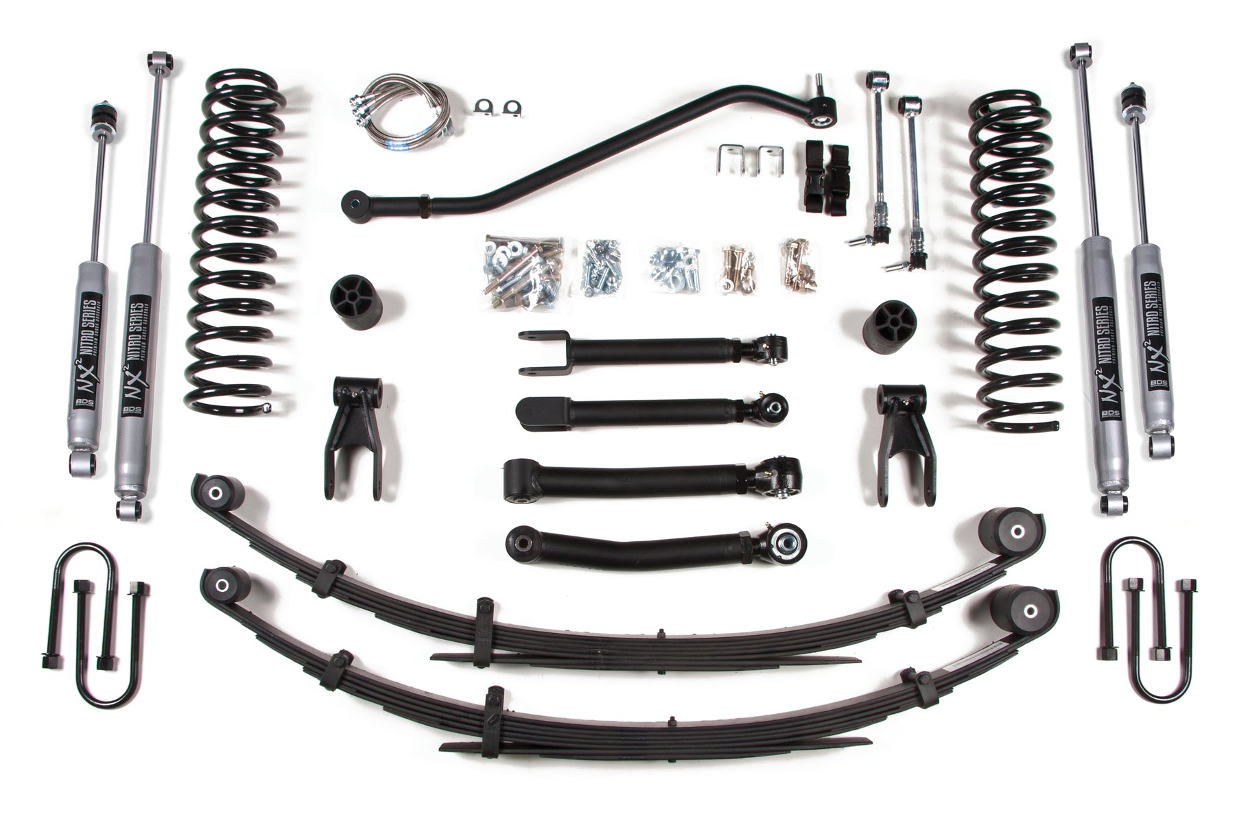 BDS Suspension BDS435H - 4.5 Inch Lift Kit Jeep Cherokee XJ 84-01 Dana 35 NX2 Nitro