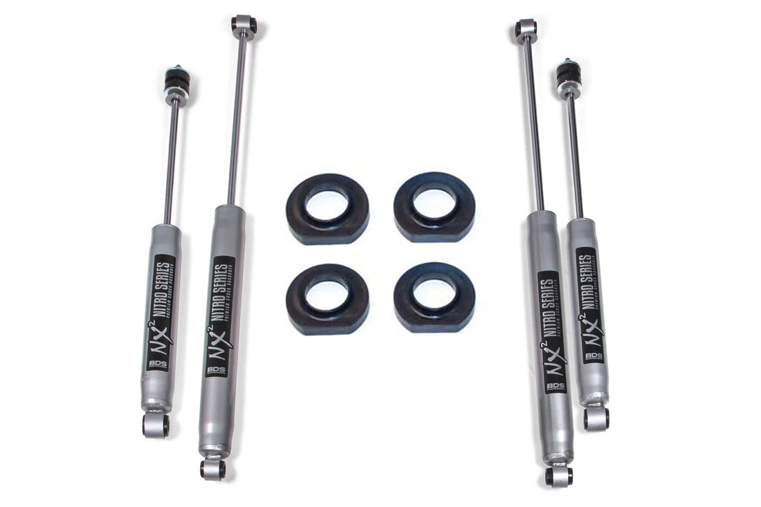 BDS Suspension NA BDS Suspension 443H - 0.75 Inch Lift Kit Jeep Grand Cherokee ZJ 93-98 With NX2 Shocks BDS Suspension
