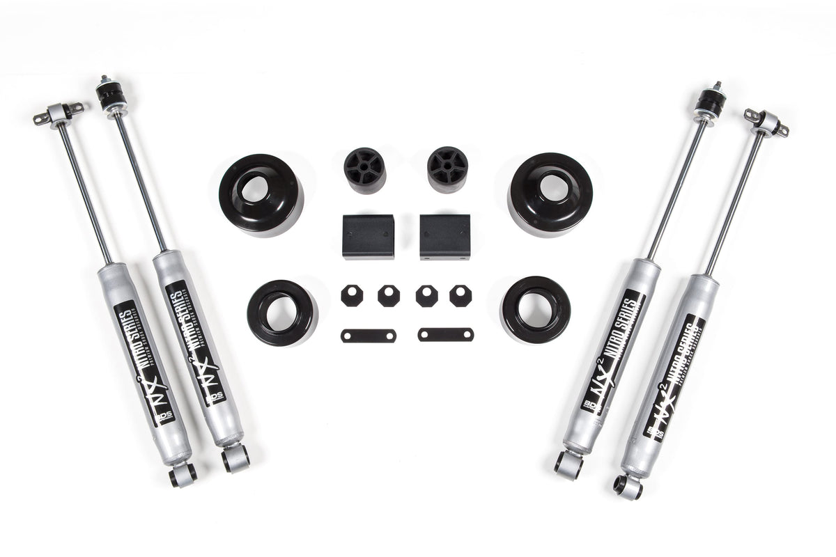 BDS Suspension NA BDS Suspension 463H - 2 Inch Lift Kit Coil Spacer Jeep Wrangler JK 07-18 2/4-Door NX2 Nitro Shocks