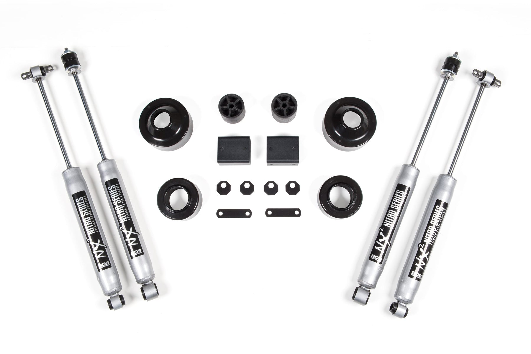 BDS Suspension NA BDS Suspension 463H - 2 Inch Lift Kit Coil Spacer Jeep Wrangler JK 07-18 2/4-Door NX2 Nitro Shocks
