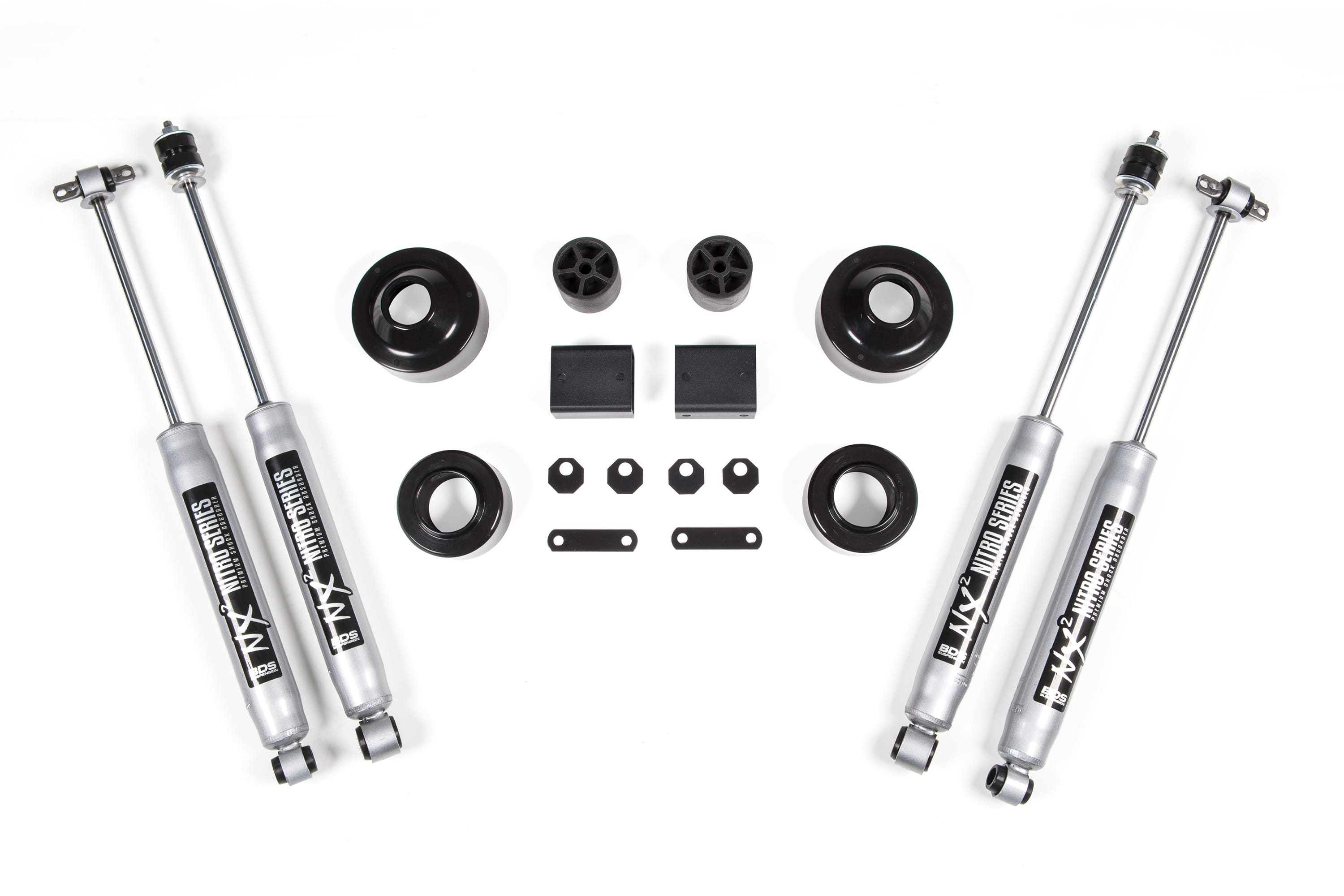 BDS Suspension NA BDS Suspension 463H - 2 Inch Lift Kit Coil Spacer Jeep Wrangler JK 07-18 2/4-Door NX2 Nitro Shocks