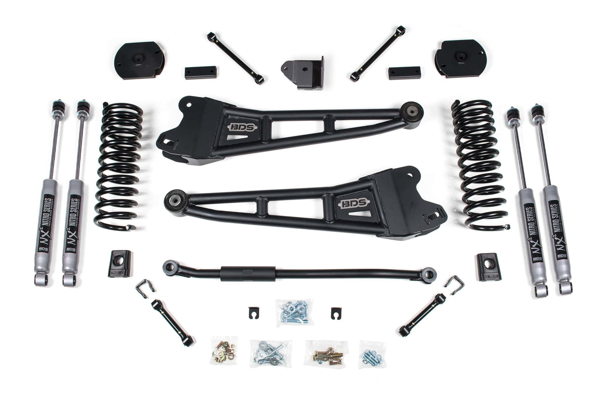 BDS Suspension NA BDS Suspension 1624H - 3 Inch Lift Kit w/ Radius Arm Ram 2500 14-18 4WD Diesel NX2 Nitro Shocks