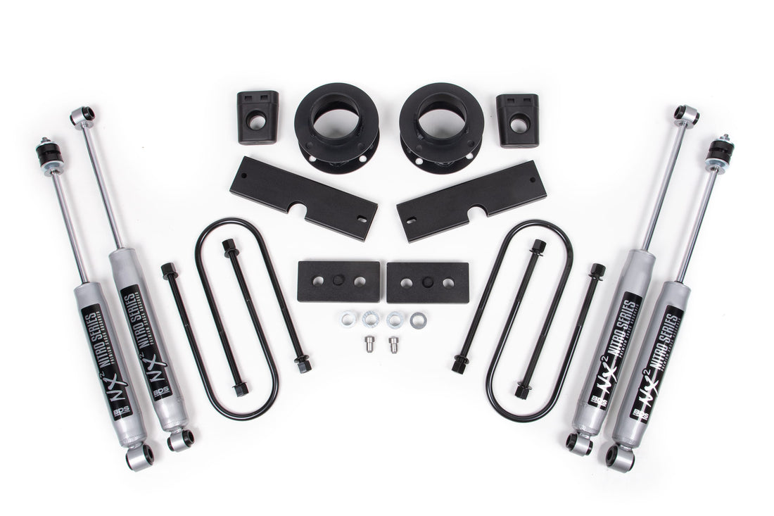 BDS Suspension NA BDS Suspension 1710FS - 2 Inch Lift Kit Ram 3500 w/ Rear Air Ride 13-23 4WD Fox 2.0 Performance Shocks