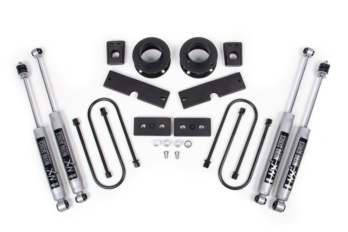 BDS Suspension NA BDS Suspension 1710H - 2 Inch Lift Kit Ram 3500 w/ Rear Air Ride 13-23 4WD NX2 Nitro Shocks