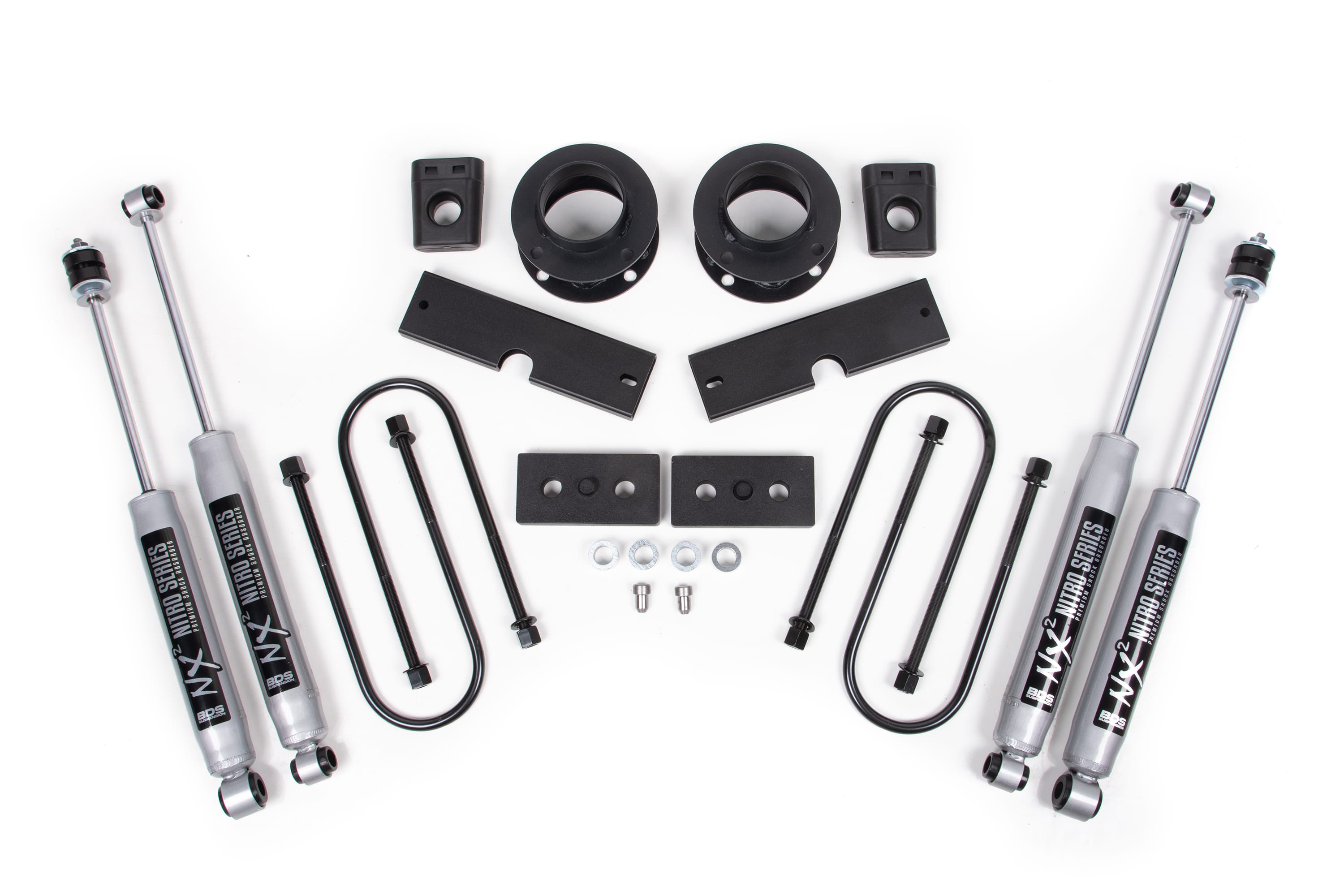 BDS Suspension NA BDS Suspension 1710H - 2 Inch Lift Kit Ram 3500 w/ Rear Air Ride 13-23 4WD NX2 Nitro Shocks