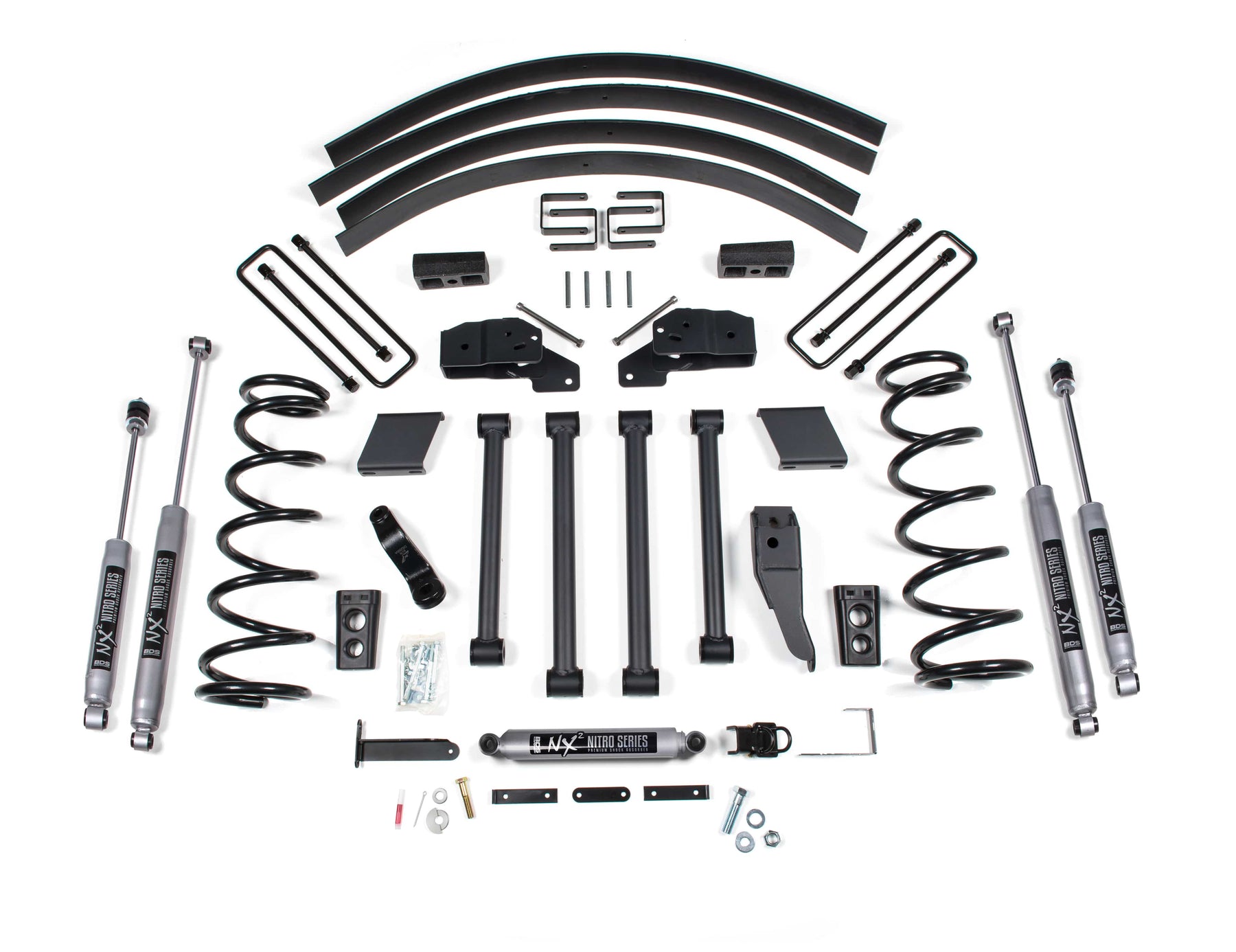 BDS Suspension NA BDS Suspension 217FS - 5 Inch Lift Kit Dodge Ram 2500/3500 00-02 4WD Block Kit Without Factory Overload Fox 2.0 Performance