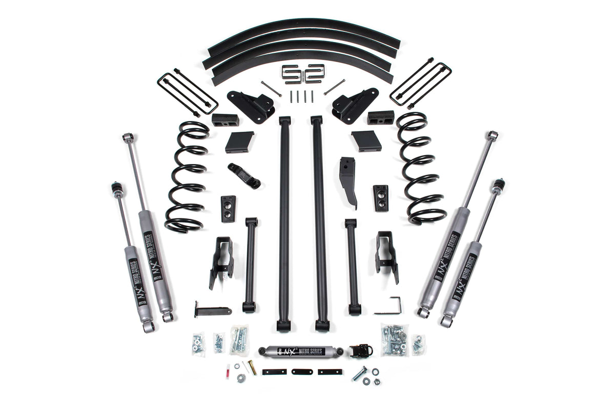 BDS Suspension NA BDS Suspension 222H - 5 Inch Lift Kit Long Arm Conversion Dodge Ram 2500/3500 00-02 4WD Leaf Springs NX2 Nitro