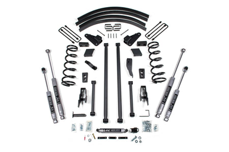 BDS Suspension NA BDS Suspension 214H - 4.5 Inch Lift Kit Long Arm Conversion Dodge Ram 2500/3500 94-99 4WD Block With Factory Overload NX2 Nitro