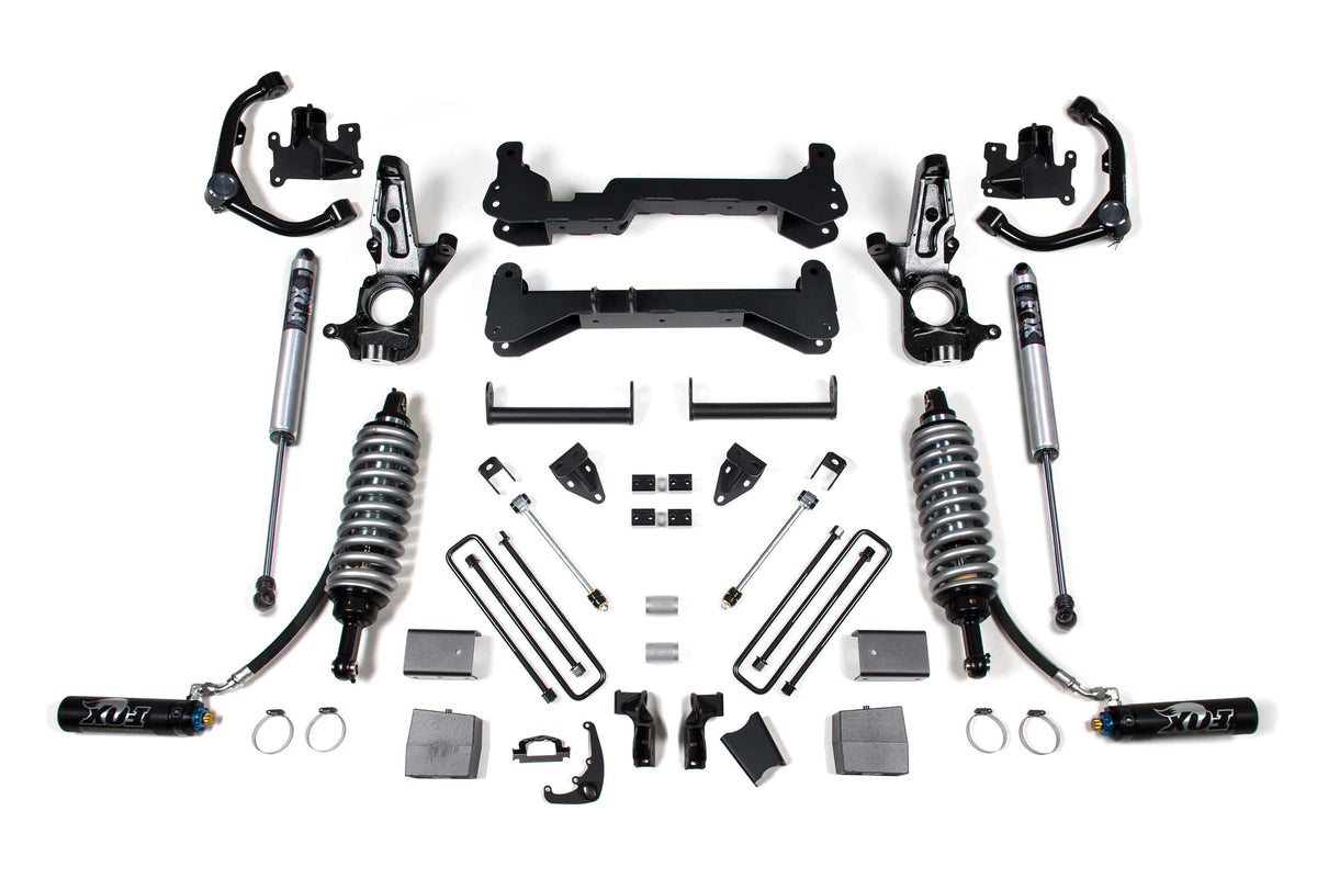 BDS Suspension NA BDS Suspension 149FDSC - 7 Inch Lift Kit FOX 2.5 Coil-Over Conversion Silverado/Sierra 2500HD 01-10 2WD Carrier Above Crossmember Fox 2.5 Performance Shocks