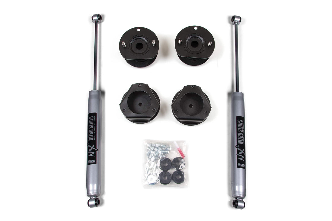 BDS Suspension NA BDS Suspension 168H - 2 Inch Lift Kit Chevy Trailblazer or GMC Envoy 02-09 NX2 Nitro Shocks