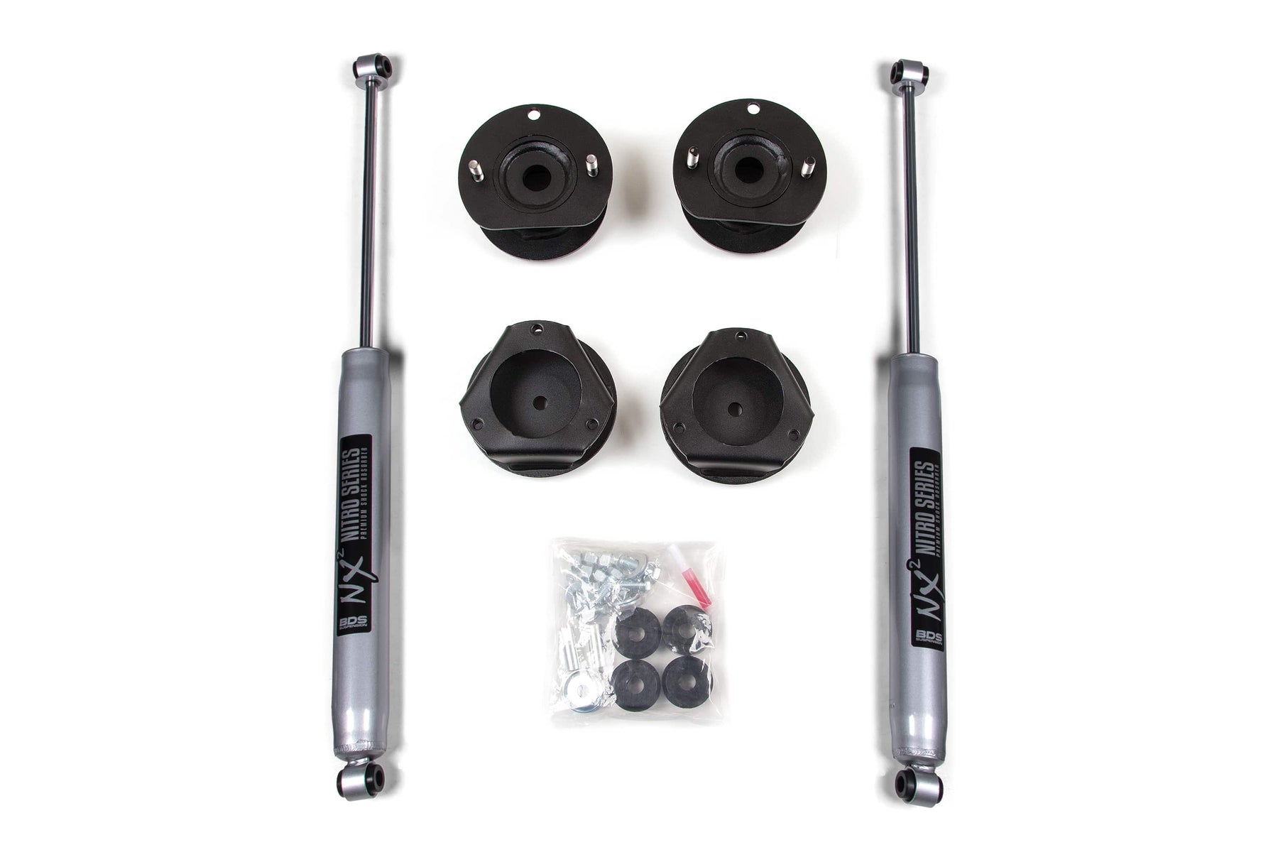 BDS Suspension NA BDS Suspension 168FS - 2 Inch Lift Kit Chevy Trailblazer or GMC Envoy 02-09 Fox 2.0 Performance Shocks