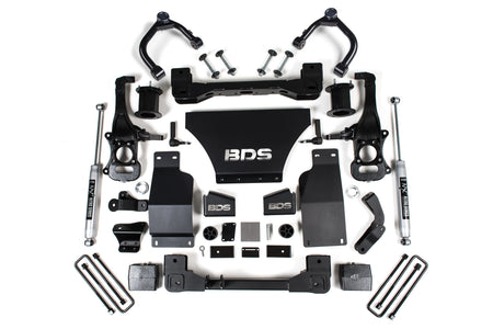 BDS Suspension NA BDS Suspension 1801H - 6 Inch Lift Kit Silverado/Sierra 1500 19-24 4WD Gas Strut Spacer NX2 Nitro Shocks