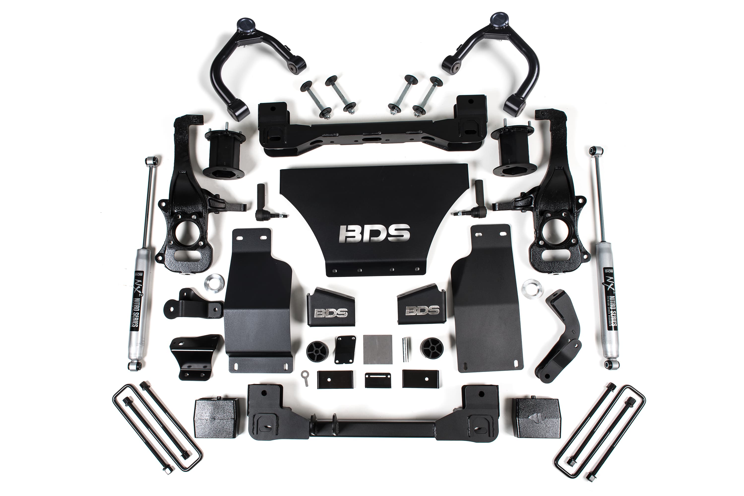 BDS Suspension NA BDS Suspension 1801FS - 6 Inch Lift Kit Silverado/Sierra 1500 19-24 4WD Gas Strut Spacer Fox 2.0 Performance