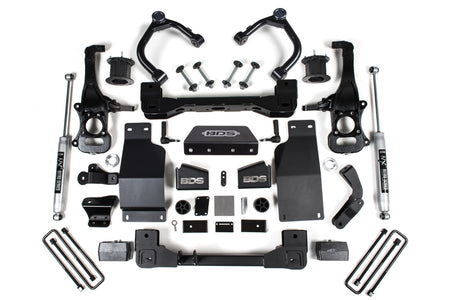 BDS Suspension NA BDS Suspension 1802FSR - 4 Inch Lift Kit Silverado/Sierra 1500 19-24 4WD Diesel Fox 2.0 Performance