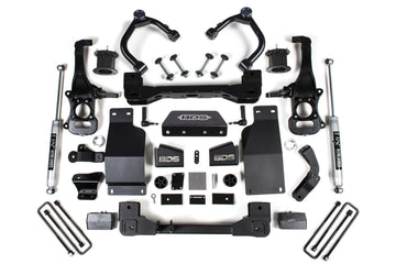 BDS Suspension NA BDS Suspension 1802FS - 4 Inch Lift Kit Silverado/Sierra 1500 19-24 4WD Diesel Strut Spacer Fox 2.0 Performance