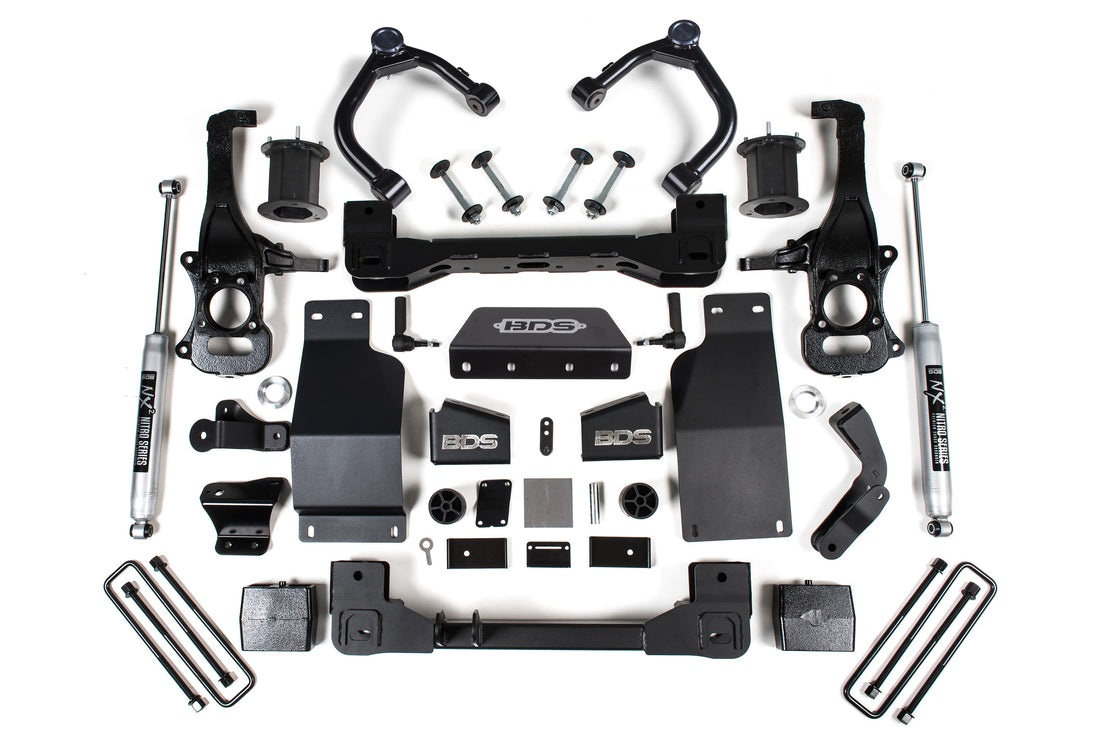 BDS Suspension NA BDS Suspension 1803FSR - 6 Inch Lift Kit Silverado/Sierra 1500 19-24 4WD Diesel Fox 2.0 Performance