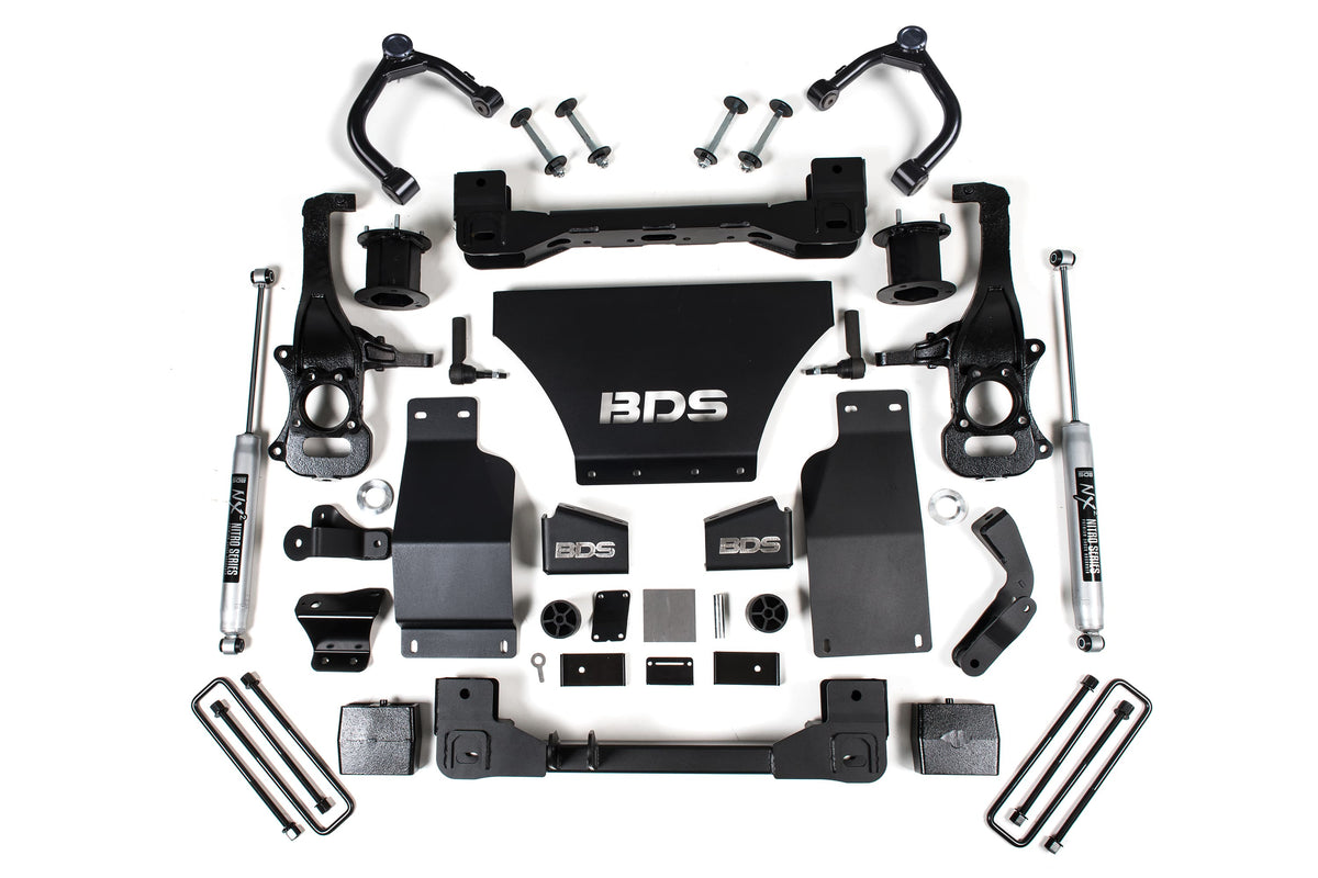 BDS Suspension NA BDS Suspension 1805FS - 4 Inch Lift Kit Chevy Trail Boss or GMC AT4 1500 19-24 4WD Gas Fox 2.0 Performance Shocks