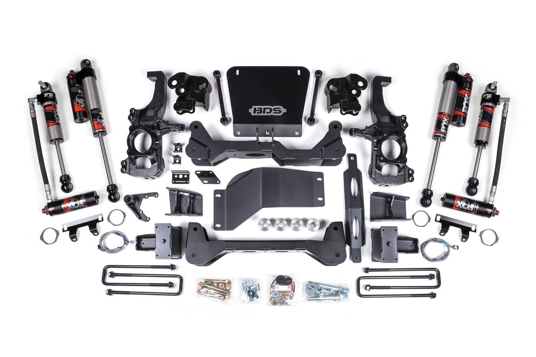 BDS Suspension NA BDS Suspension 1824FPE - 5 Inch Lift Kit FOX Performance Elite Silverado/Sierra 2500HD/3500HD 20-24 4WD 5 Inch Block Kit With Overload