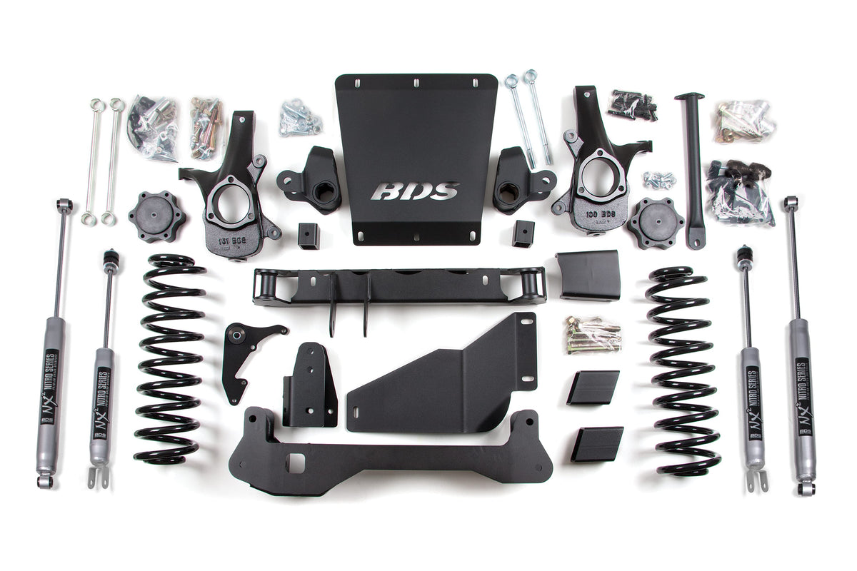 BDS Suspension NA BDS Suspension 1816H - 6 Inch Lift Kit Chevy/GMC Avalanche Surburban Tahoe or Yukon 1500 00-06 4WD Auto Ride Equipped
