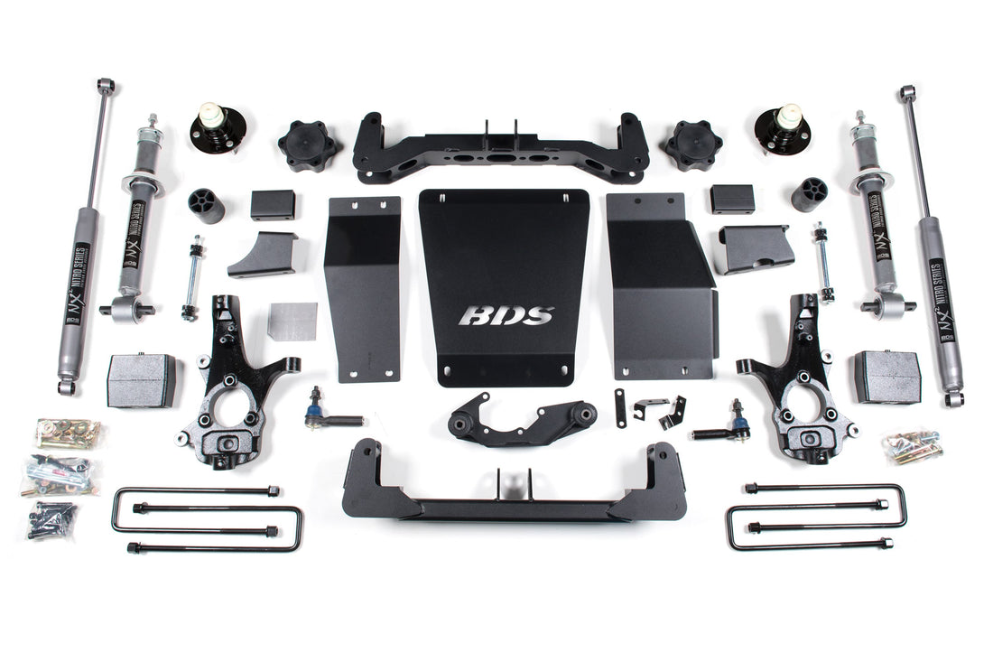 BDS Suspension NA BDS Suspension 711FS - 6 Inch Lift Kit Silverado/Sierra 1500 14-18 4WD Aluminum / Stamped Steel Control Arm Block FOX 2.0 Performance