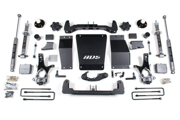 BDS Suspension NA BDS Suspension 710FS - 6 Inch Lift Kit Silverado/Sierra 1500 14-18 4WD Cast Steel Control Arm Block FOX 2.0 Performance