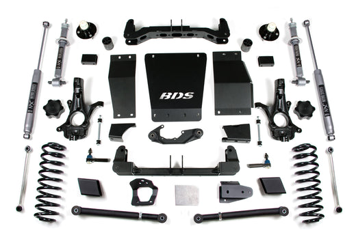 BDS Suspension 732H - 6 Inch Lift Kit Chevy/GMC Suburban Tahoe Yukon/XL 1500 15-19 4WD Aluminum / Stamped Steel NX2 Nitro