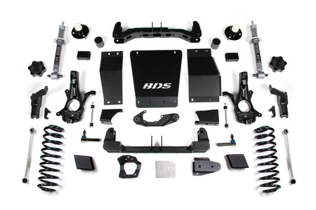 BDS Suspension NA BDS Suspension 737H - 6 Inch Lift Kit Chevy/GMC Suburban Tahoe Yukon/XL 1500 15-19 4WD Autoride Equipped Cast Steel Control Arm