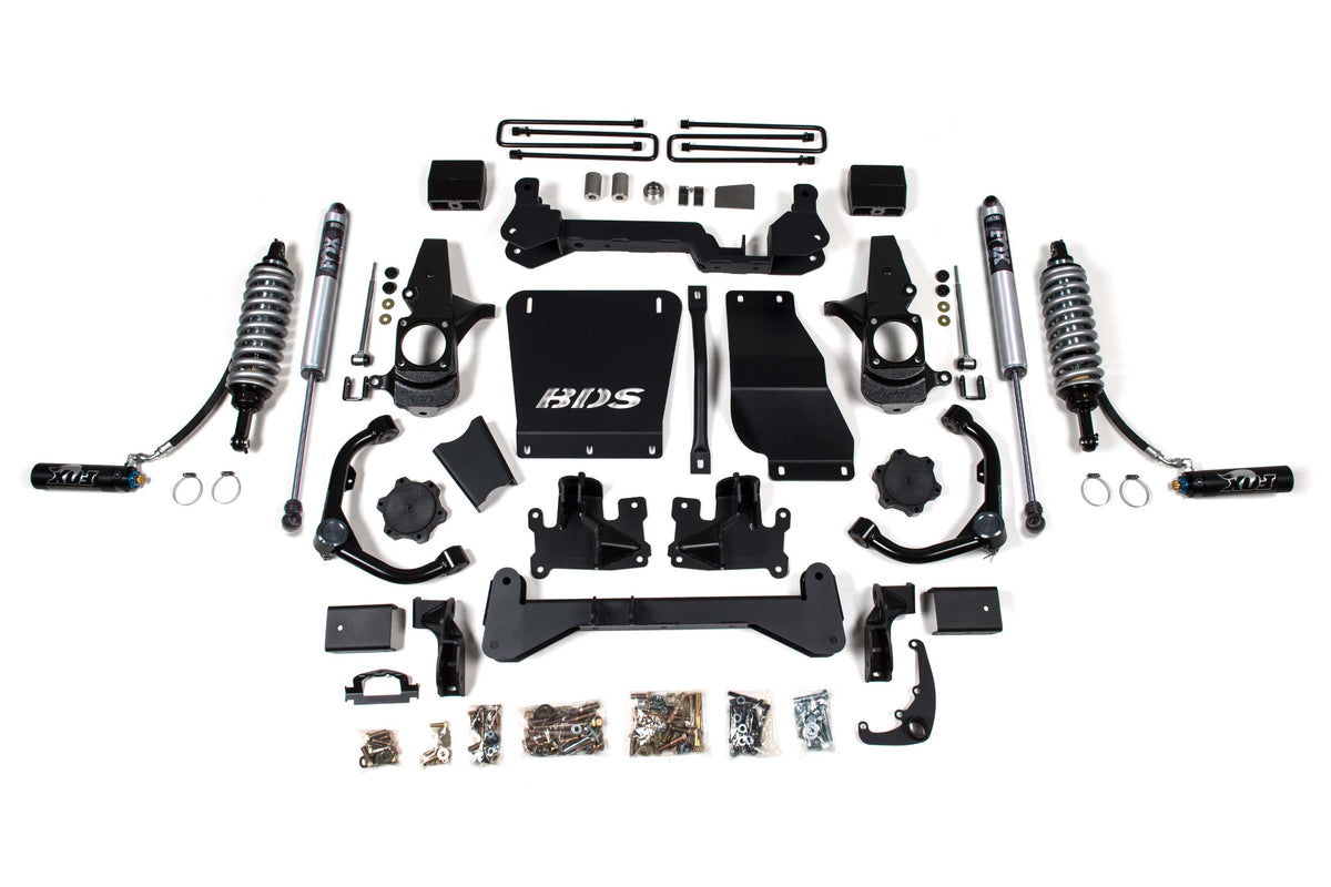 BDS Suspension NA BDS Suspension 739FDSC - 6.5 Inch Lift Kit FOX 2.5 Coil-Over Conversion Silverado/Sierra 2500HD/3500HD 01-10 Diesel Leaf Springs Fox 2.5 Performance Shocks