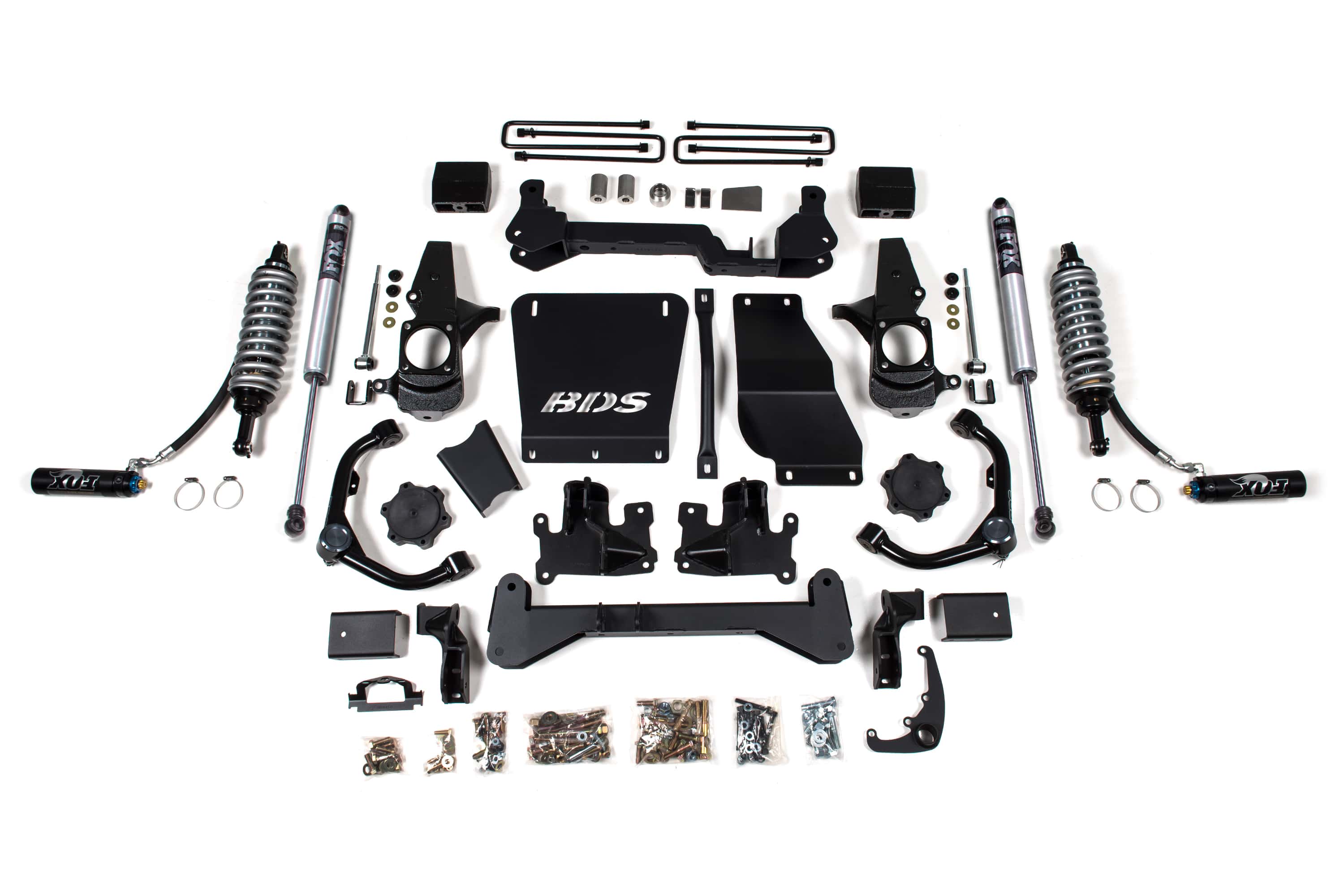 BDS Suspension NA BDS Suspension 739FDSC - 6.5 Inch Lift Kit FOX 2.5 Coil-Over Conversion Silverado/Sierra 2500HD/3500HD 01-10 Diesel Leaf Springs Fox 2.5 Performance Shocks