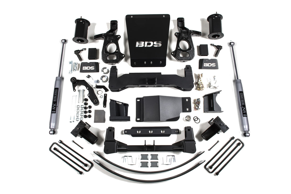 BDS Suspension NA BDS Suspension 743H - 8 Inch Lift Kit Silverado/Sierra 1500 14-18 4WD Aluminum / Stamped Steel NX2 Nitro