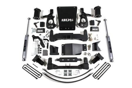 BDS Suspension NA BDS Suspension 743H - 8 Inch Lift Kit Silverado/Sierra 1500 14-18 4WD Aluminum / Stamped Steel NX2 Nitro