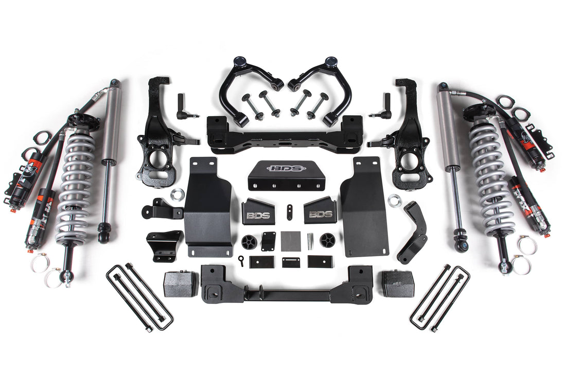 BDS Suspension NA BDS Suspension 1803FPE - 6 Inch Lift Kit FOX 2.5 Performance Elite Coil-Over Silverado/Sierra 1500 19-24 4WD Diesel Fox 2.0 Performance Shocks
