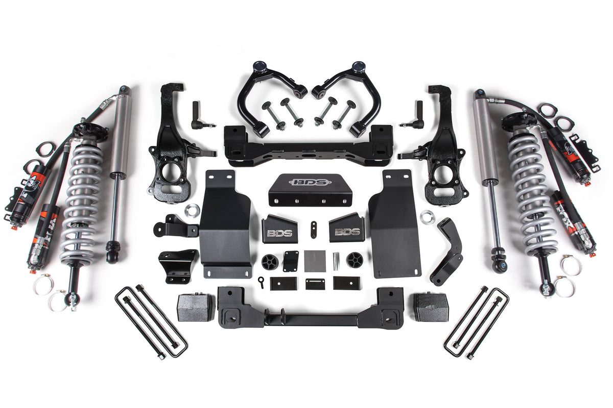 BDS Suspension NA BDS Suspension 1803FPE - 6 Inch Lift Kit FOX 2.5 Performance Elite Coil-Over Silverado/Sierra 1500 19-24 4WD Diesel Fox 2.0 Performance Shocks