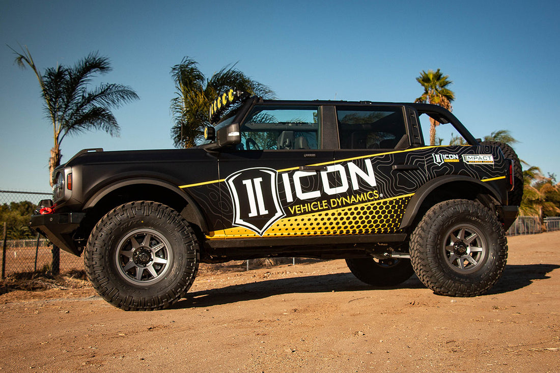 ICON Vehicle Dynamics 48500DJ - 21-23 BRONCO BILLET UCA DJ PRO KIT 7