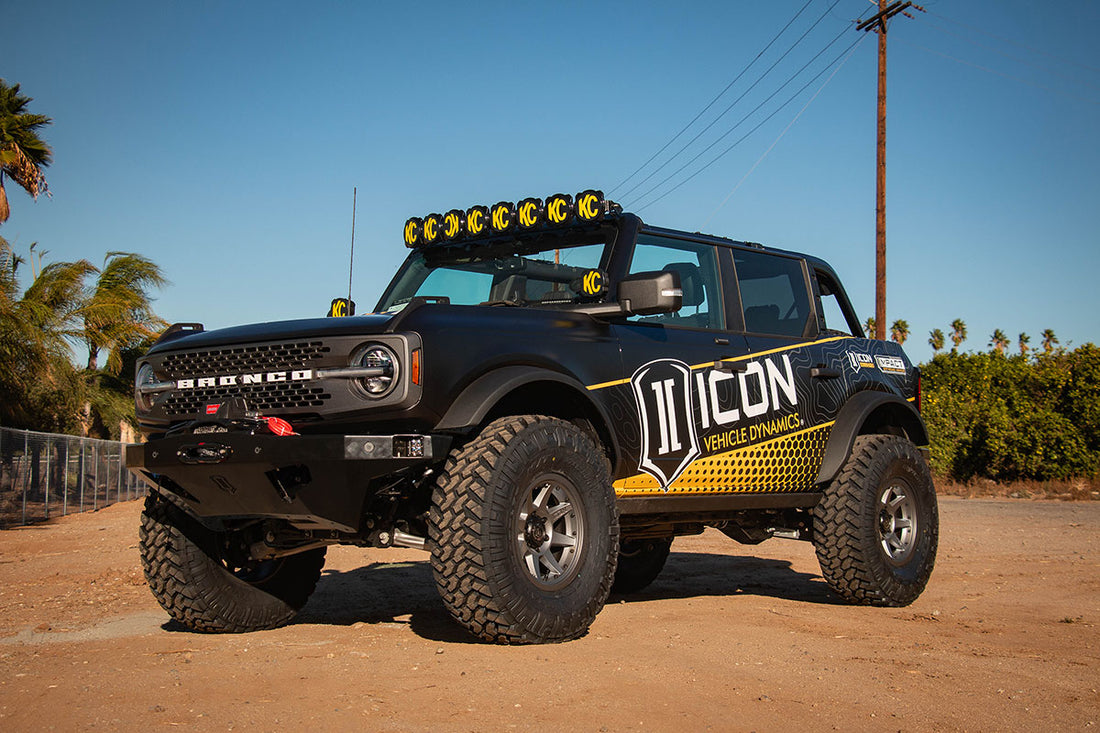 ICON Vehicle Dynamics 48500DJ - 21-23 BRONCO BILLET UCA DJ PRO KIT 5